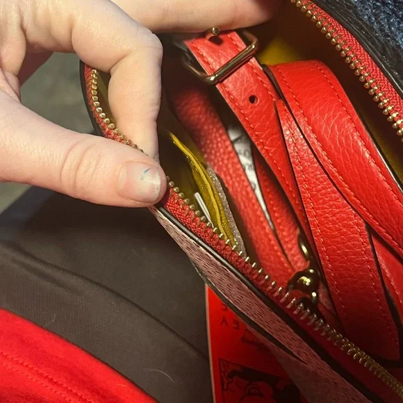 Coach Red and Black Mickey Mouse Tag - Picture 4 of 5